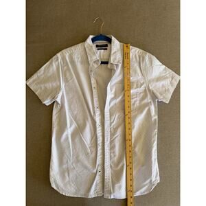 Denim & Flower Men’s Slim Fit Short Sleeve Button Down Shirt Size Medium